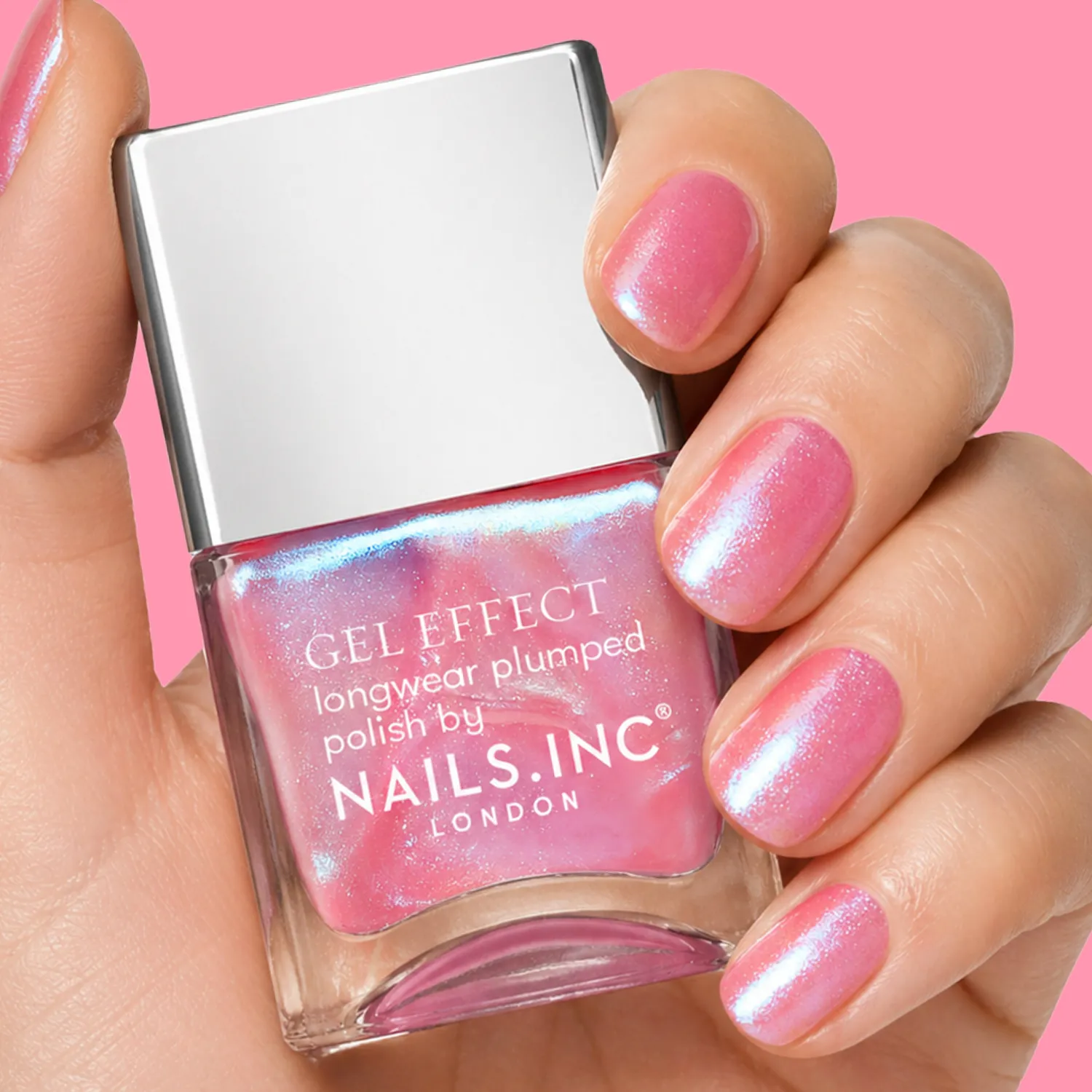 Nails Inc Guava Glow geleffekt neglelakksett 6 stk