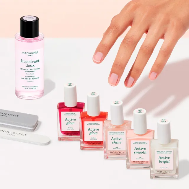 Manucurist Super Active Manicure Kit neglesett 5 pleielakk glans