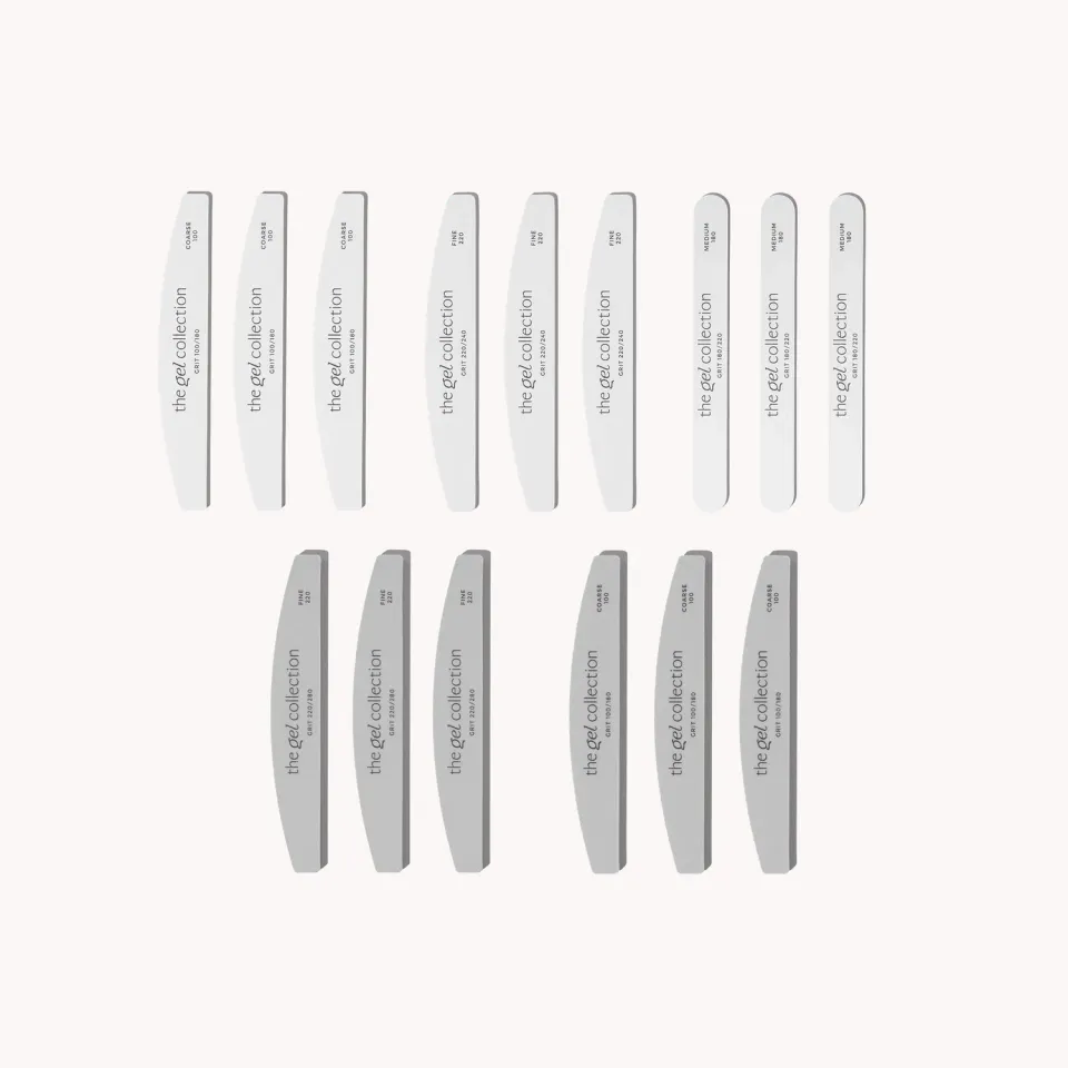 The Gel Collection All Inclusive neglefilsett 15 stk grov fin