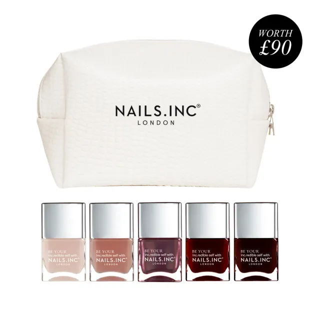 Nails Inc Cosy Couture neglelakksett 5-pk gave