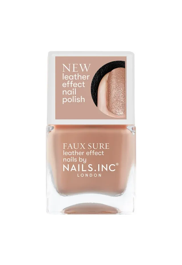 Nails Inc Leather Effect neglelakk matt nude