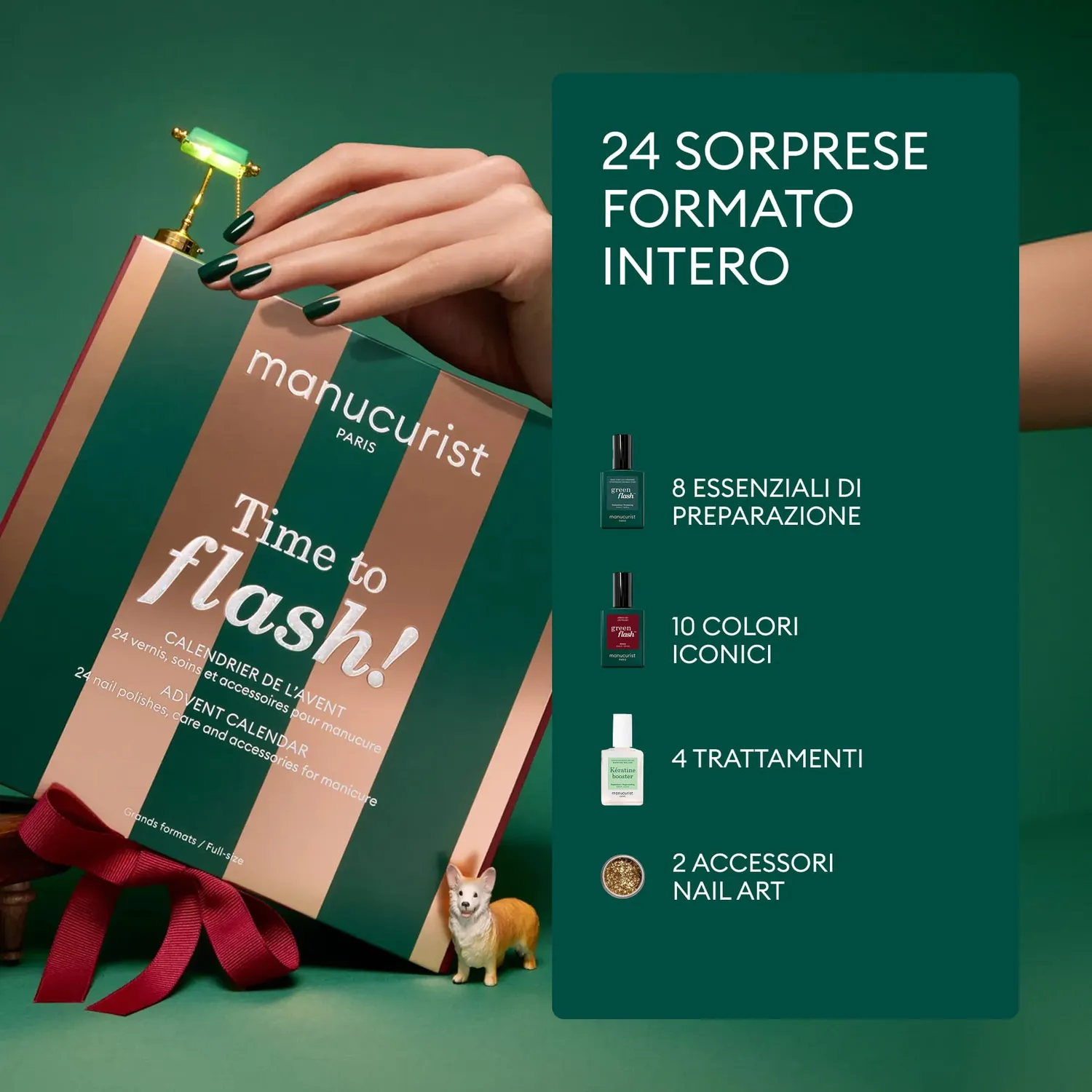 Manucurist Time to Flash julekalender Green Flash 24 luker