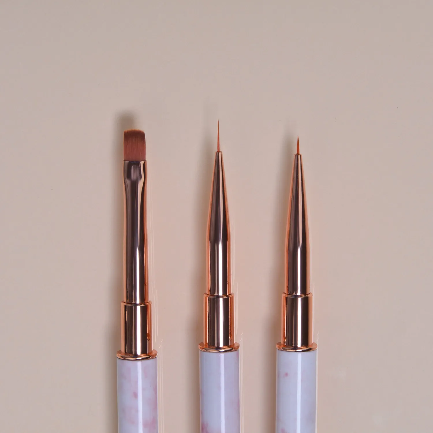 Le Mini Macaron Les Brushes nail art børster 3 stk