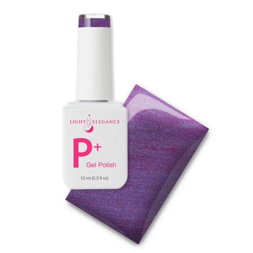 Light Elegance P+ Stone Cold gelpolish 10 ml mørk lilla