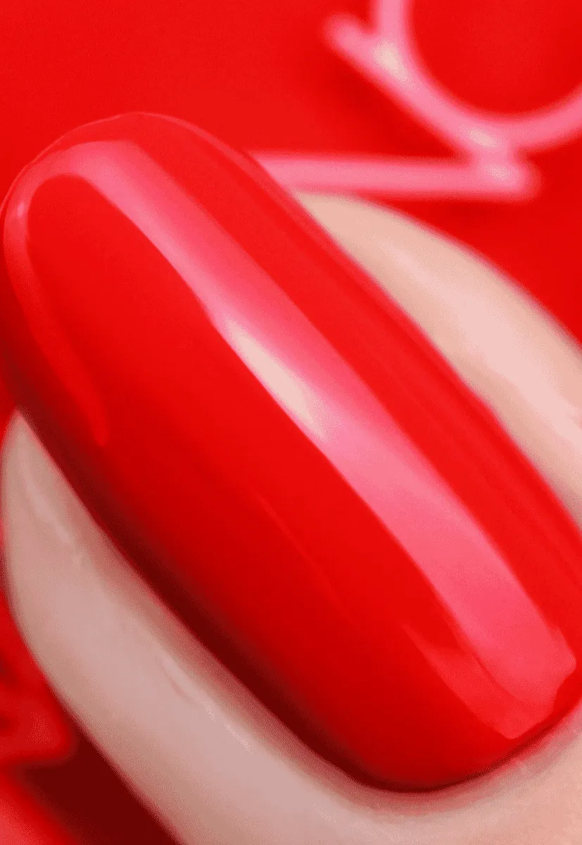 Nails Inc London West End Gel Effect neglelakk rød