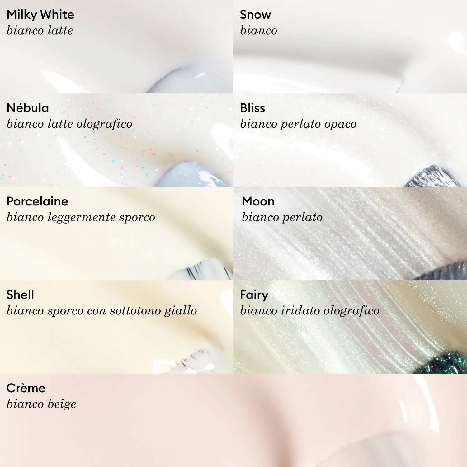 Manucurist Green Bliss neglelakk hvit perlemor