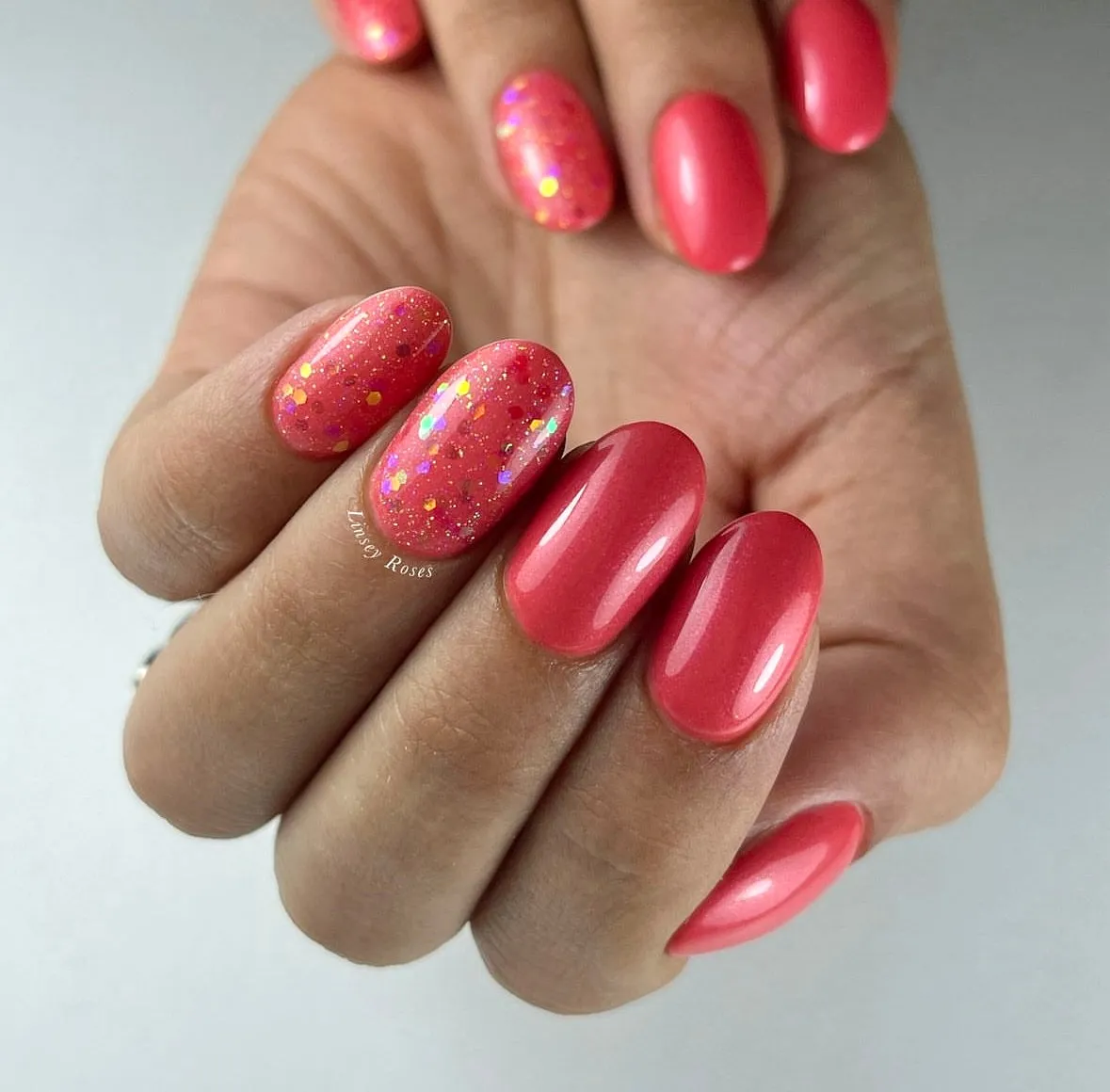 Light Elegance Men Are From Mars ButterCream neglelakk korall shimmer