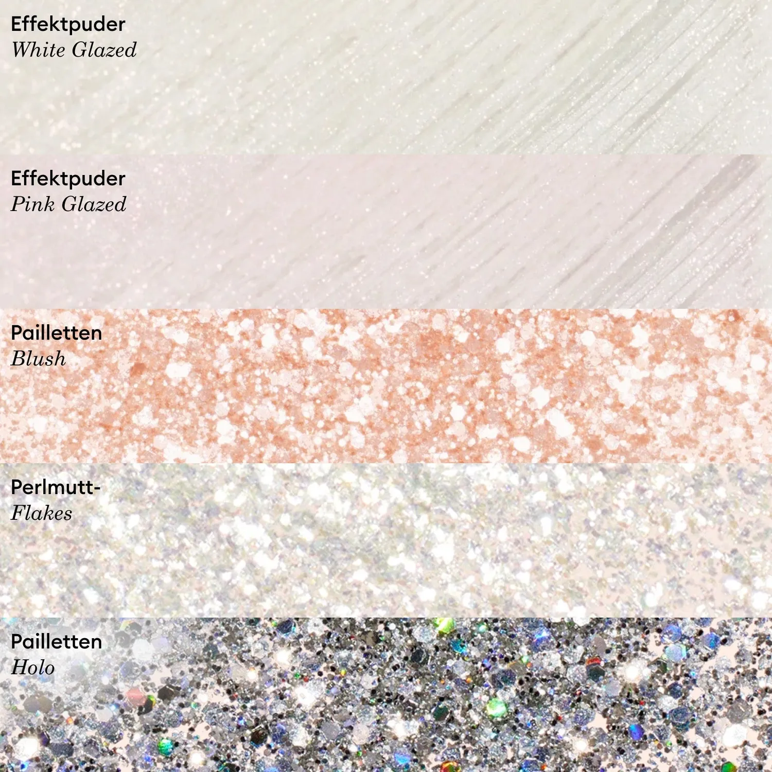 Manucurist Blush negleglitter biologisk nedbrytbar