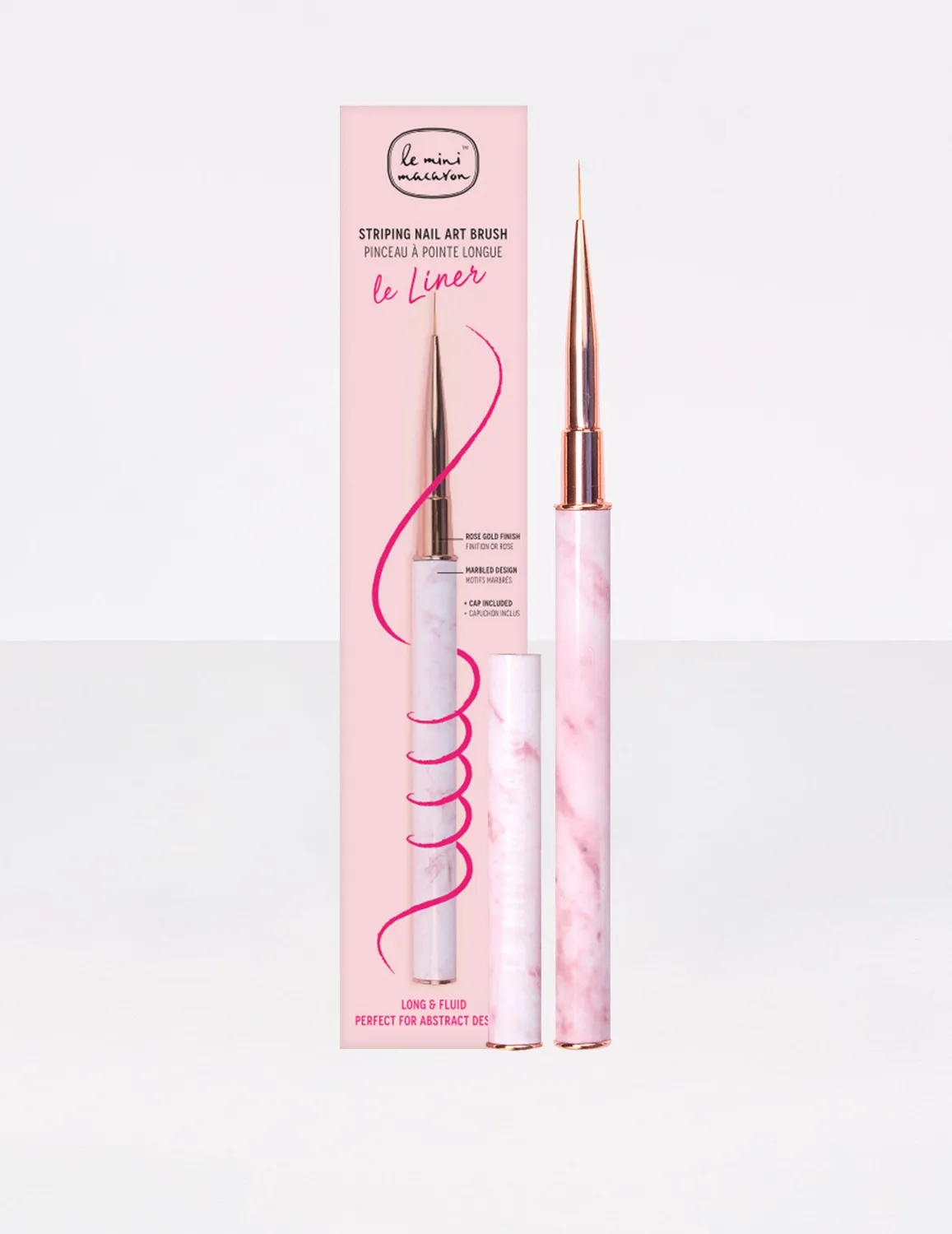Le Mini Macaron Le Liner neglebørste striper