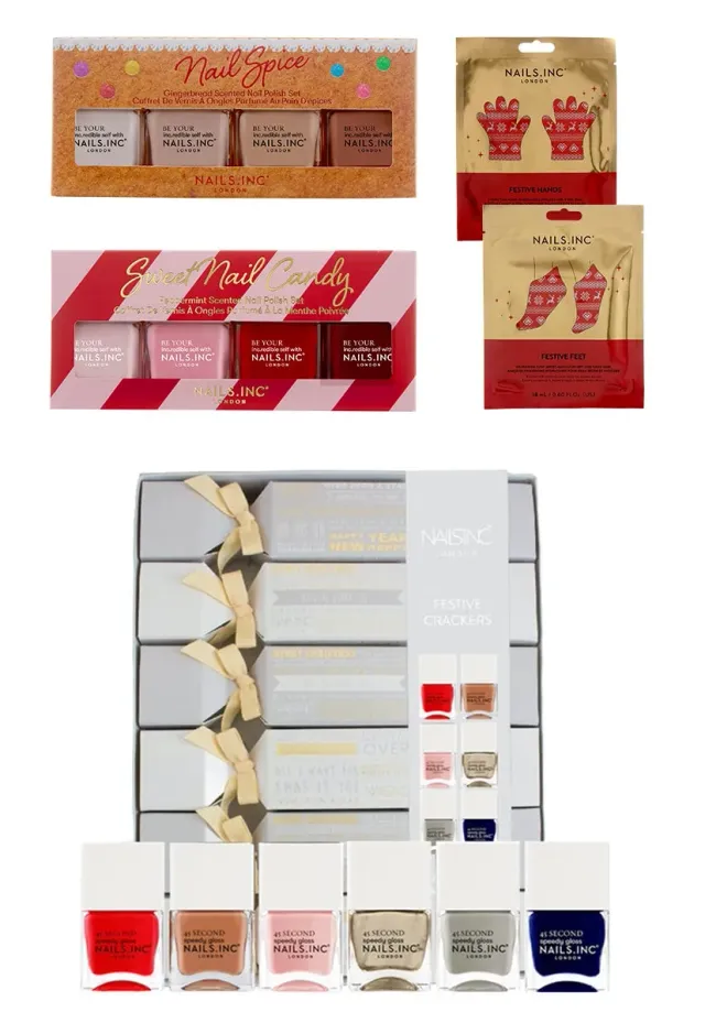 Nails Inc London Totally Gifted neglesett 16 deler
