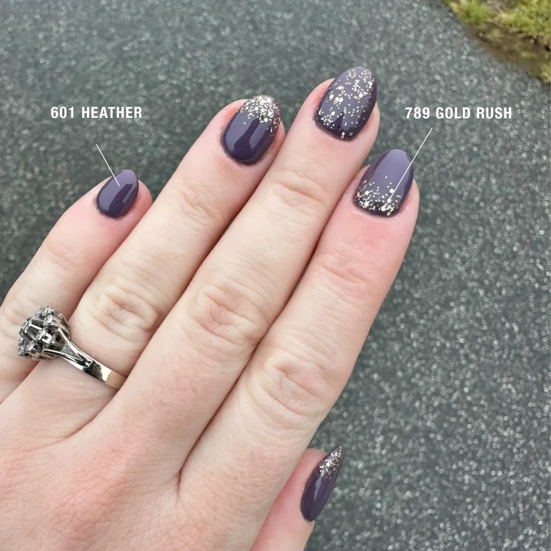 The Gel Collection 789 Gold Rush gel polish transparent 10 ml gullglitter