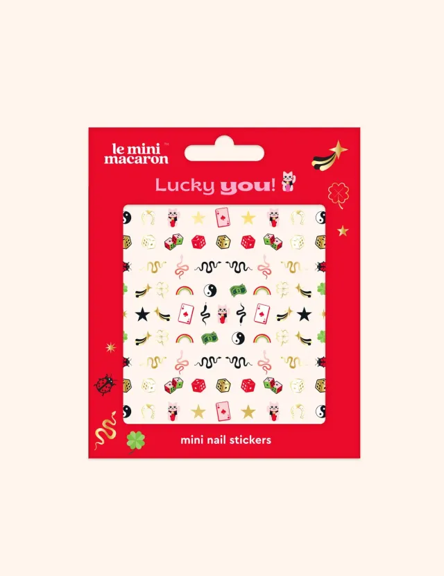 Le Mini Macaron Lucky You negleklistremerker lykkesymboler