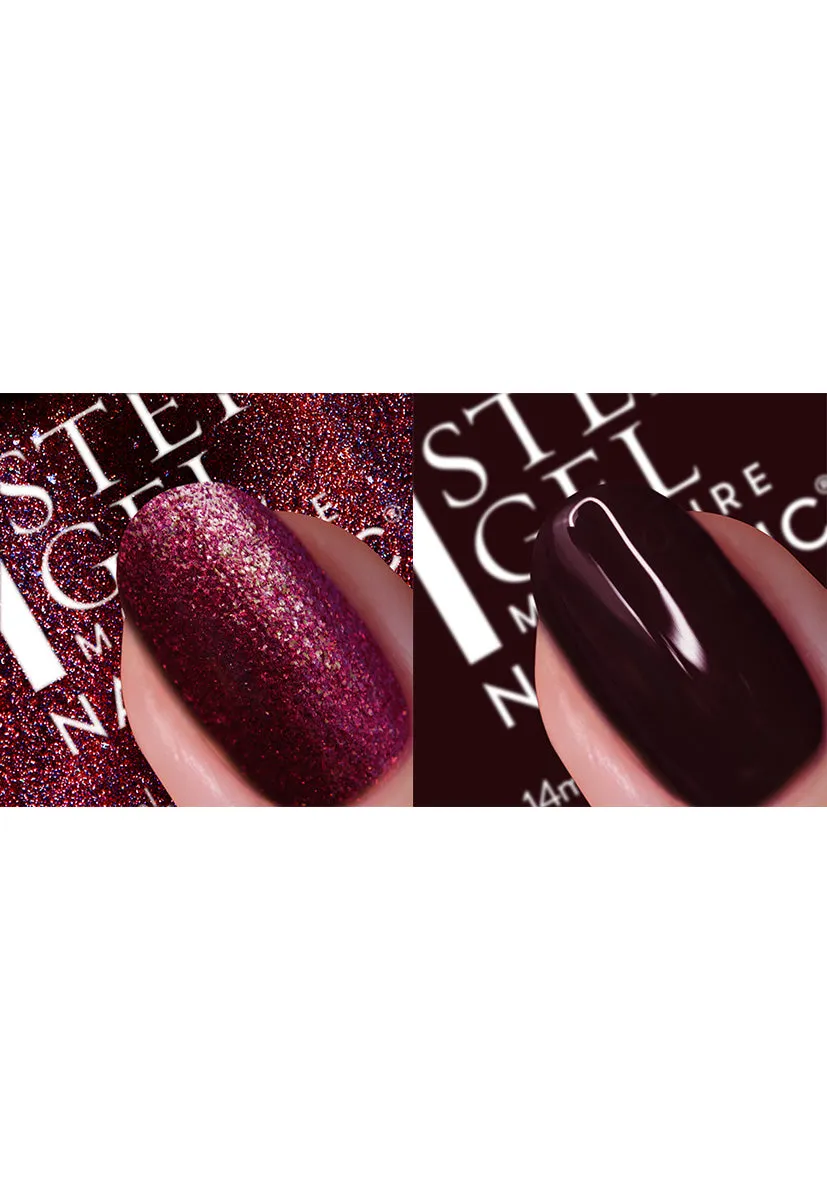 Nails Inc London Cherry Noir neglelakkduo 2-pakning krem