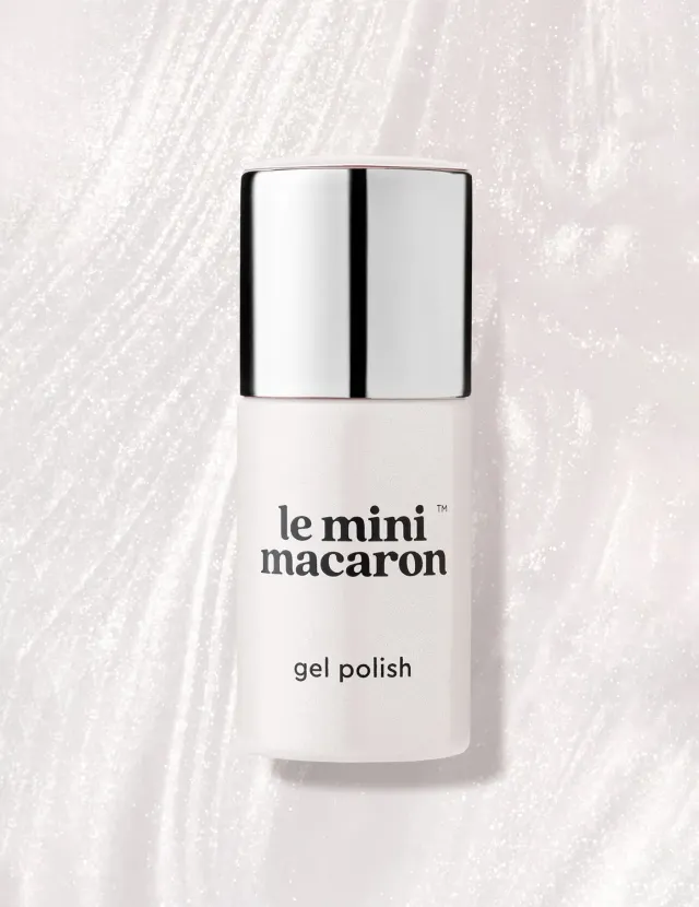 Le Mini Macaron Clair de Lune gellakk 8,5 ml hvit shimmer