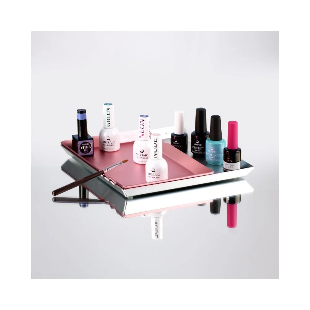 Boz Beauty Lounge Nail Tray brett lite roségull aluminium