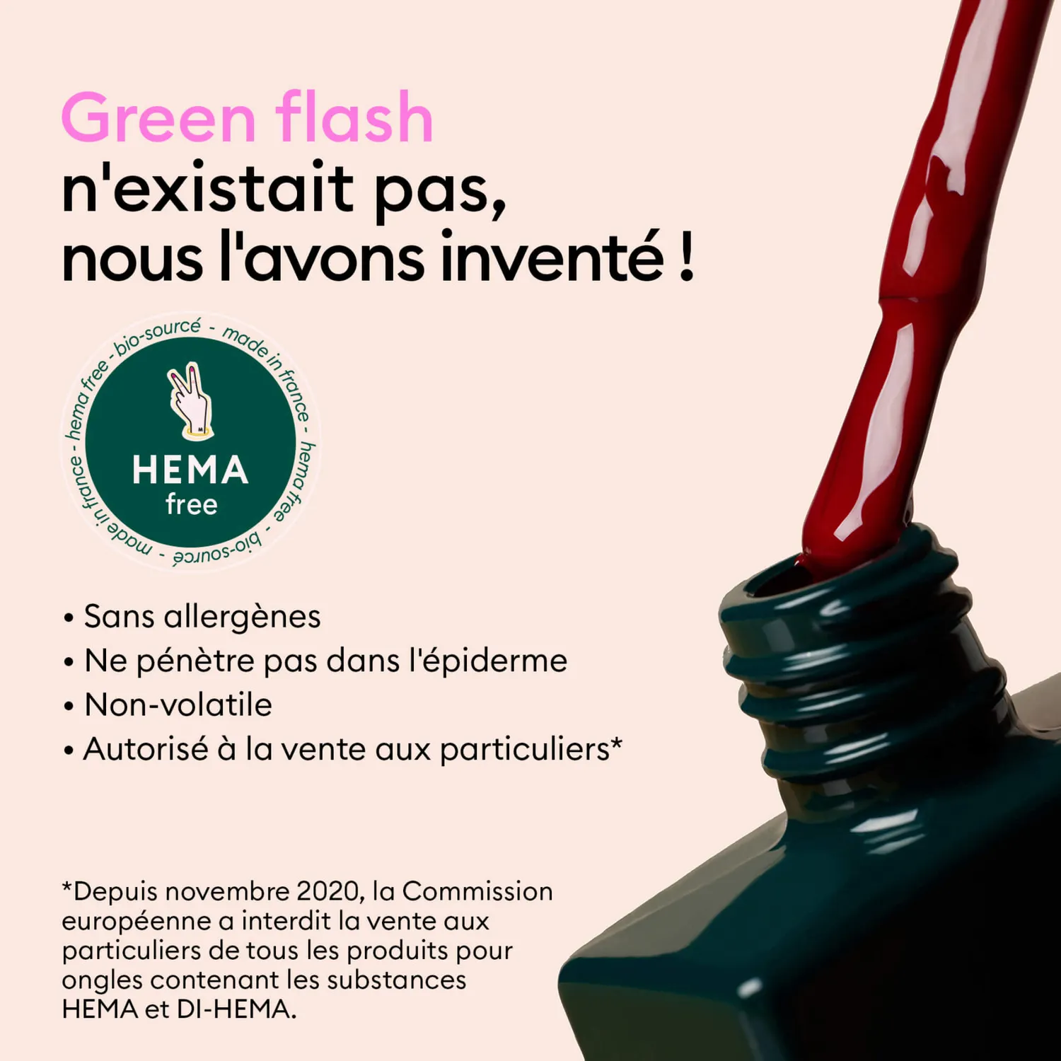 Manucurist Green Flash neglelakksett Prune Pale Rose 12 dager