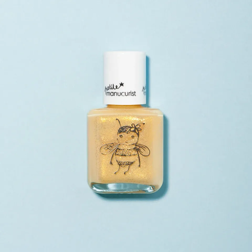 Manucurist Pia the Bee barne neglelakk gul glitter