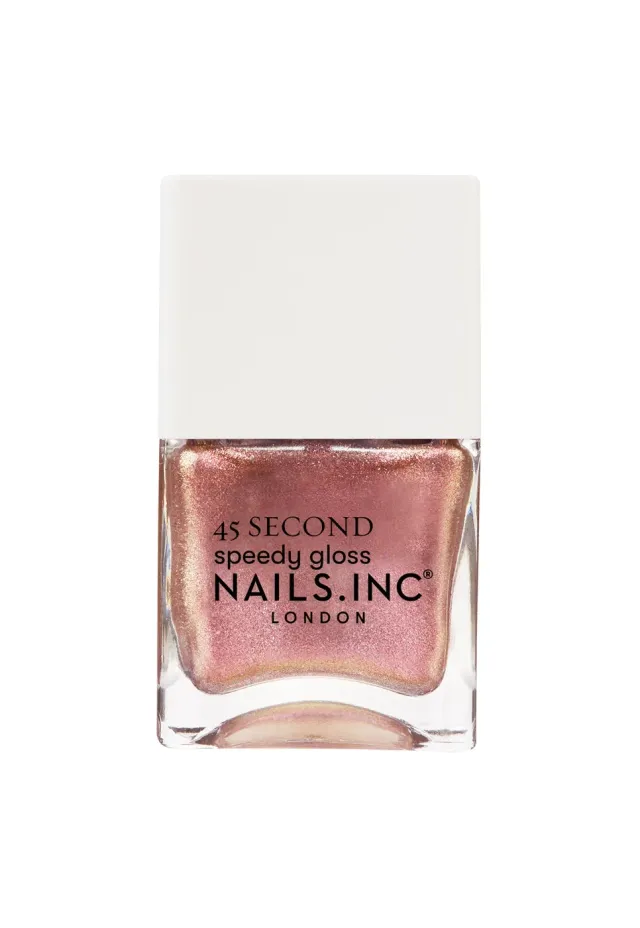 Nails Inc London 45 Second Belgravia neglelakk rosa krem