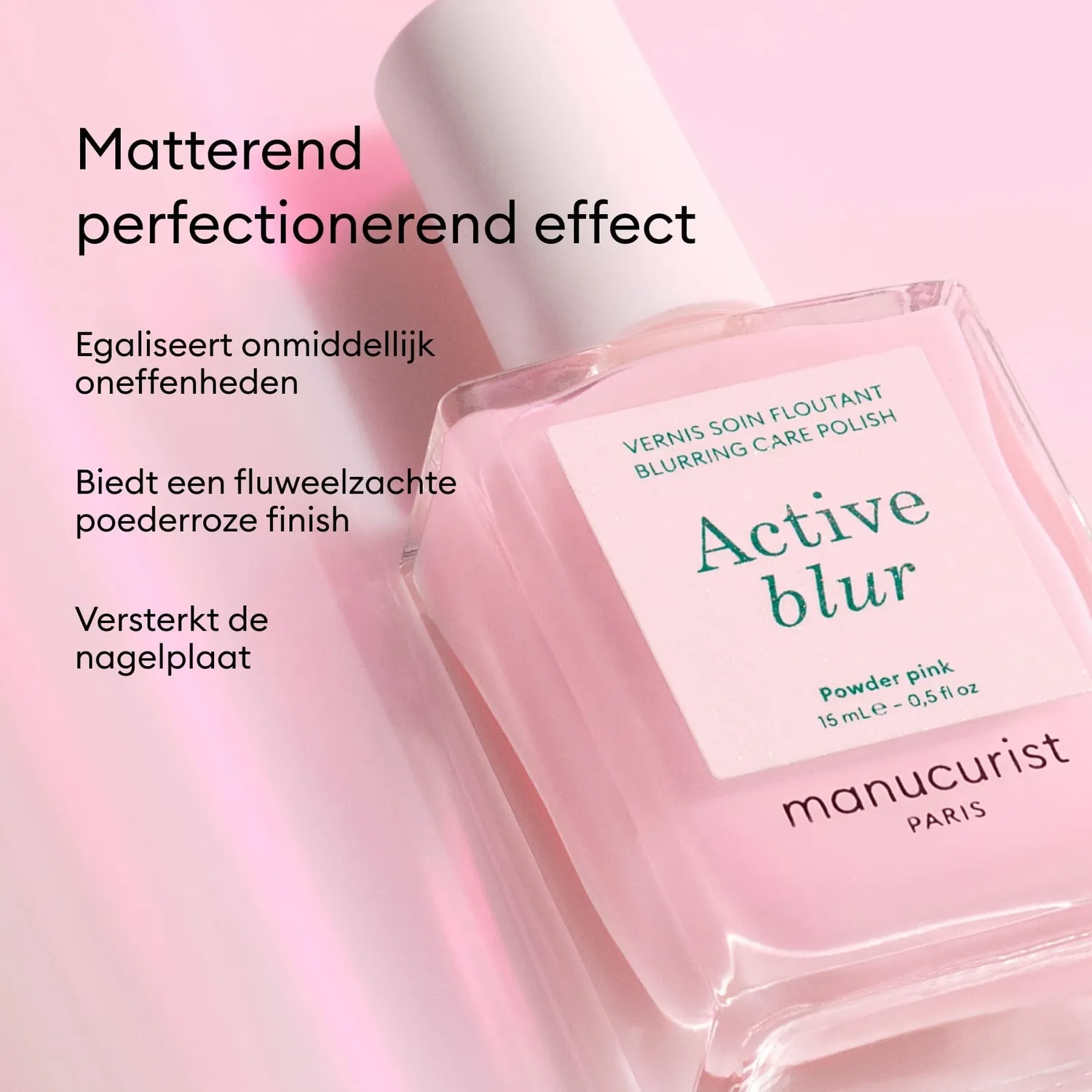Manucurist Active Blur pleielakk pudderrosa matt