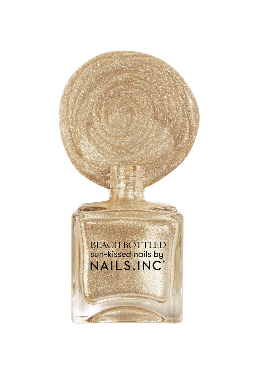 Nails Inc Beach Bottled That Tan Life neglelakk gull