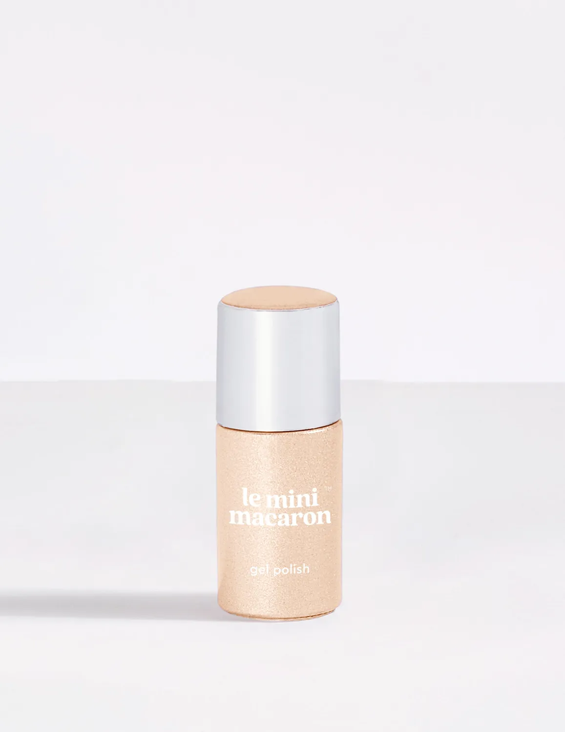 Le Mini Macaron Prosecco Glow gellakk 8,5 ml nude glitter