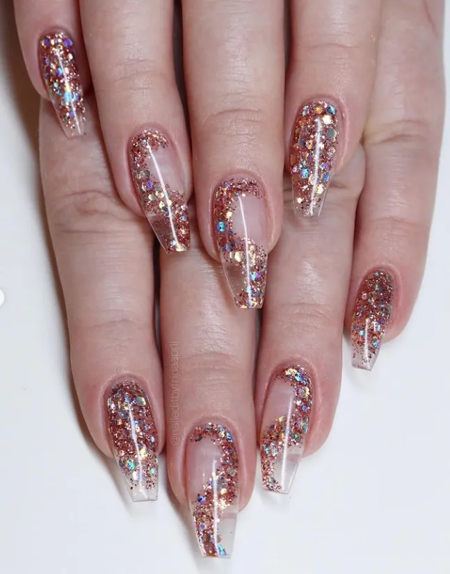 Light Elegance You Bring the Wine glittergel rosegull 10 ml