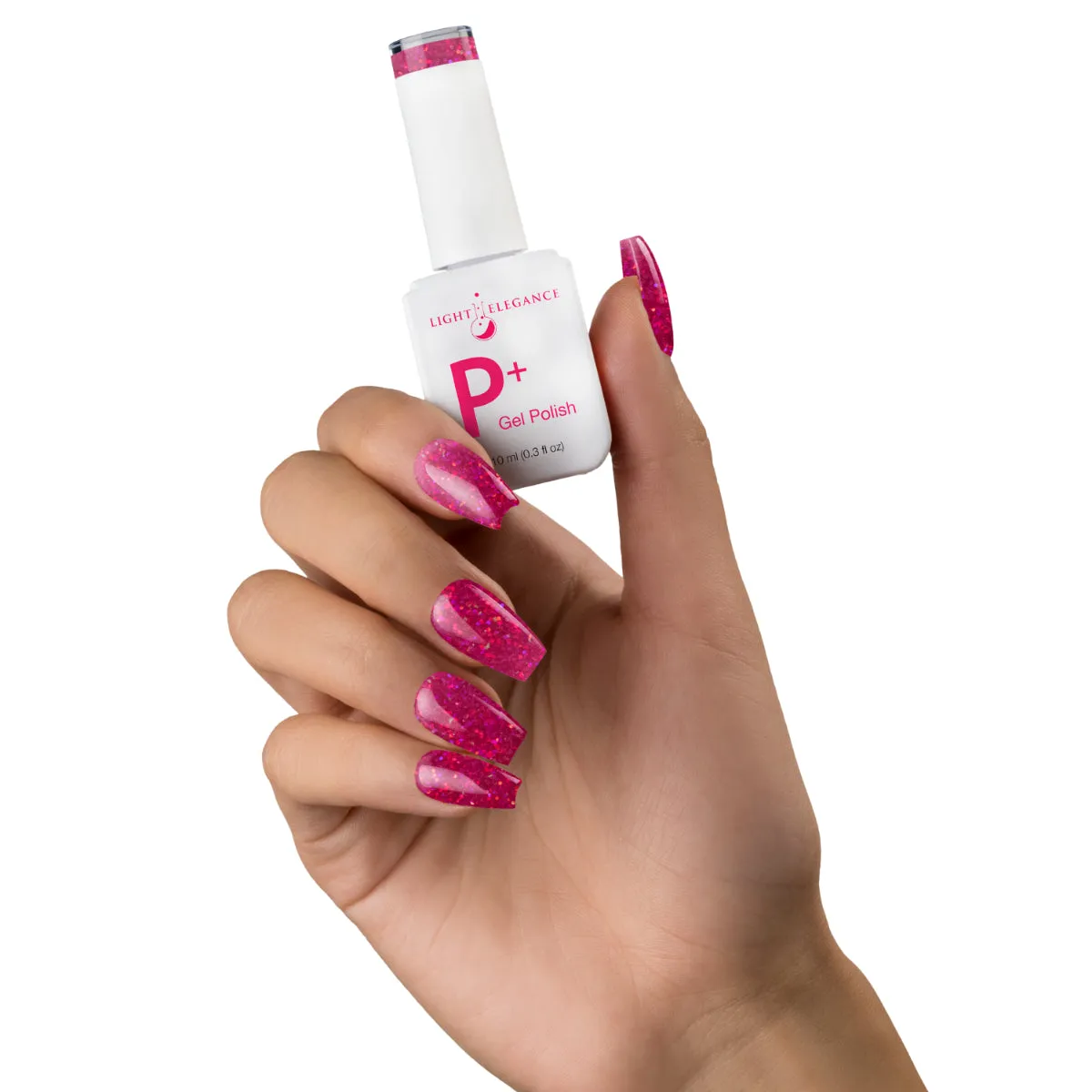 Light Elegance P+ It's Wine Time gelelakk 10 ml glitter fuchsia