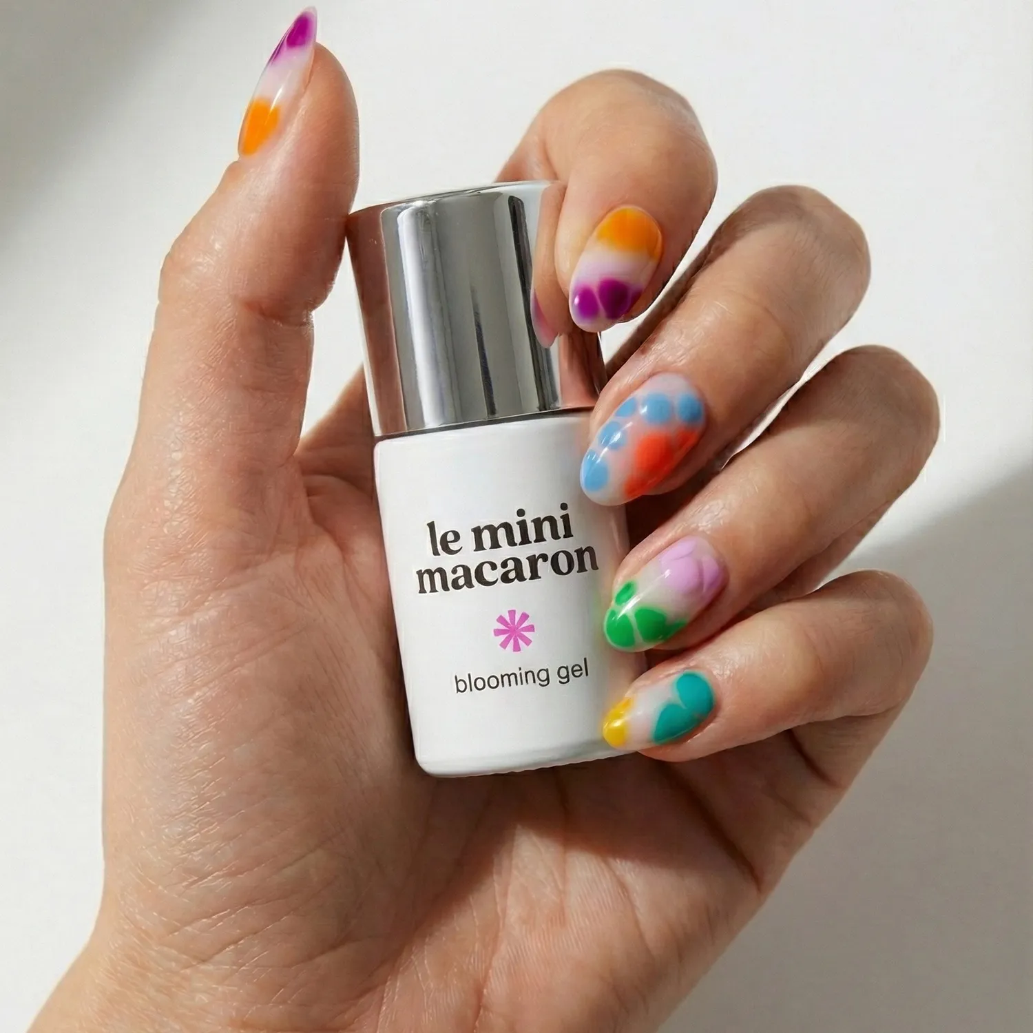 Le Mini Macaron Blooming Gel neglegel transparent nailart