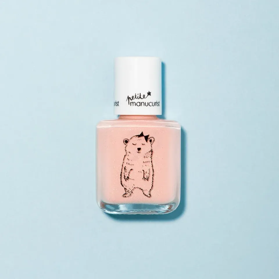Manucurist Joy the Bear barne-neglelakk fersken glitter