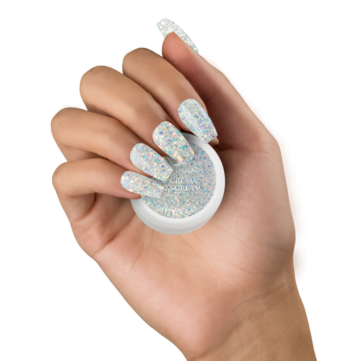 Light Elegance Ice Cream You Scream glitter gel 10 ml