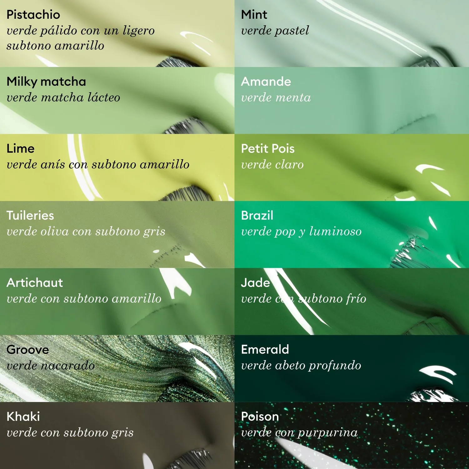 Manucurist Green Milky Matcha neglelakk grønn