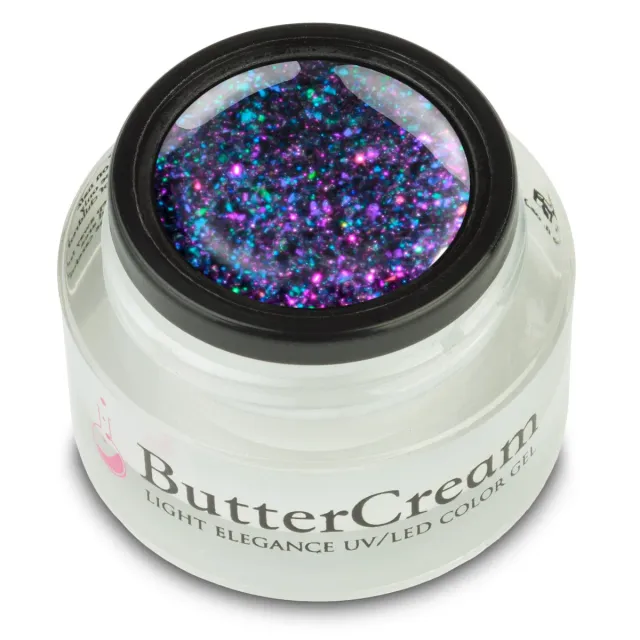 Light Elegance Black Opal ButterBling glittergel 5 ml svart