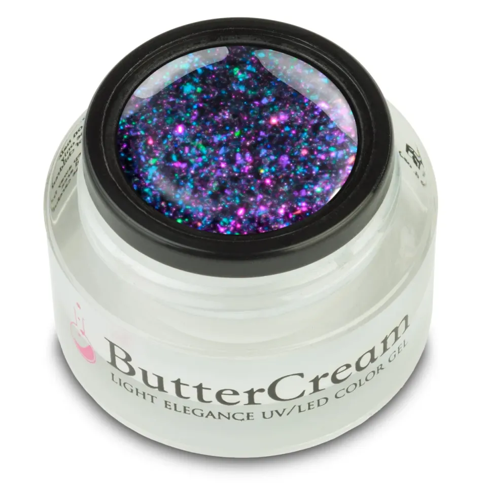 Light Elegance Black Opal ButterBling glittergel 5 ml svart