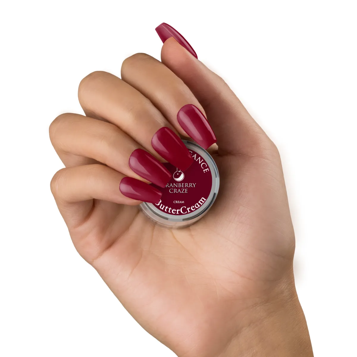 Light Elegance ButterCream Cranberry Craze neglegel rød