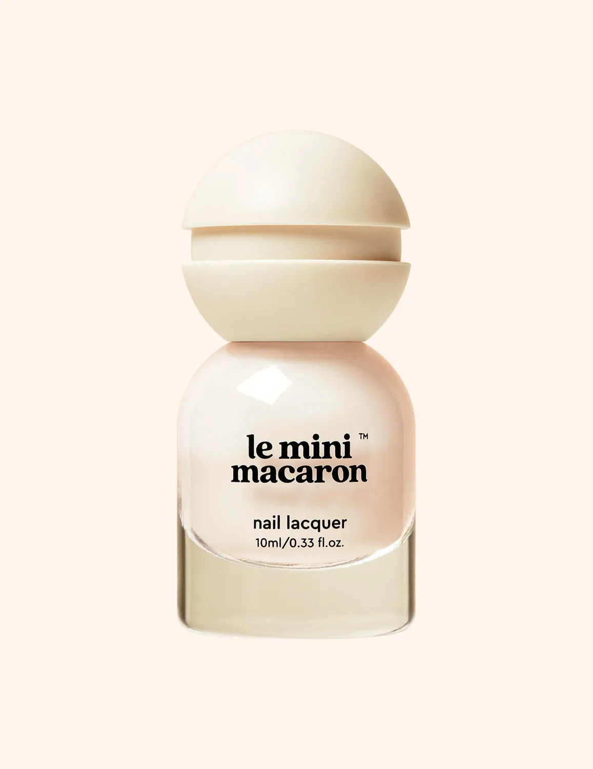 Le Mini Macaron Le Sweet Coconut Yogurt neglelakk 10 ml halvtransparent rosa