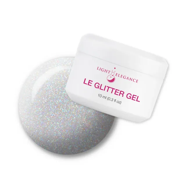 Light Elegance Crystal glittergel 10 ml iriserende
