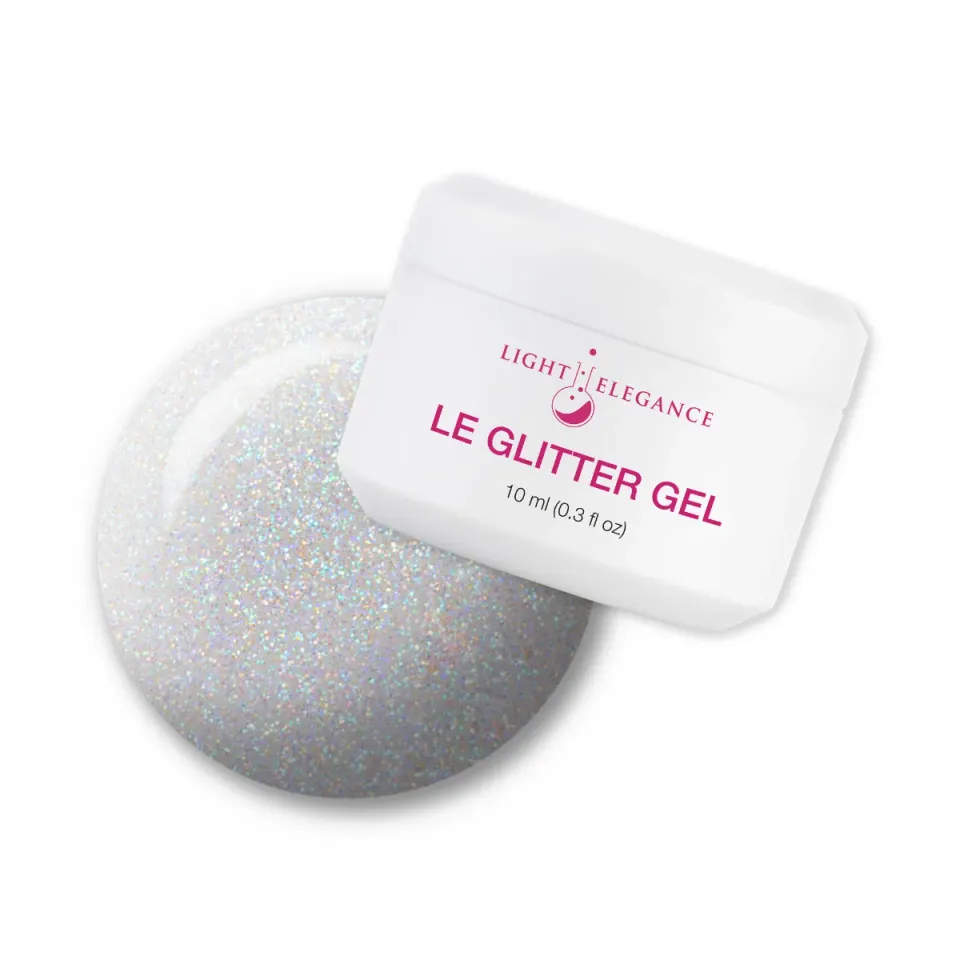 Light Elegance Crystal glittergel 10 ml iriserende