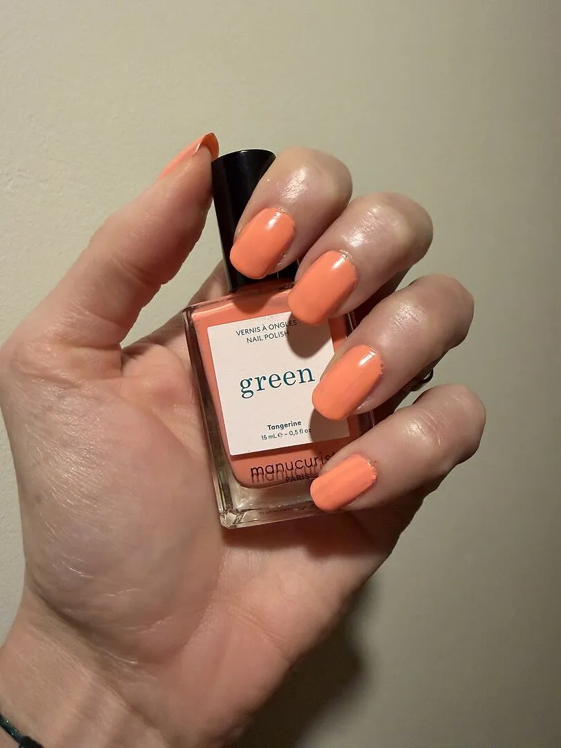 Manucurist Green Tangerine neglelakk lys neonoransje
