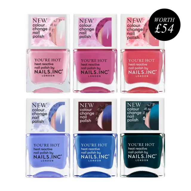 Nails Inc Colour Chameleons 6-pakning neglelakk skiftende