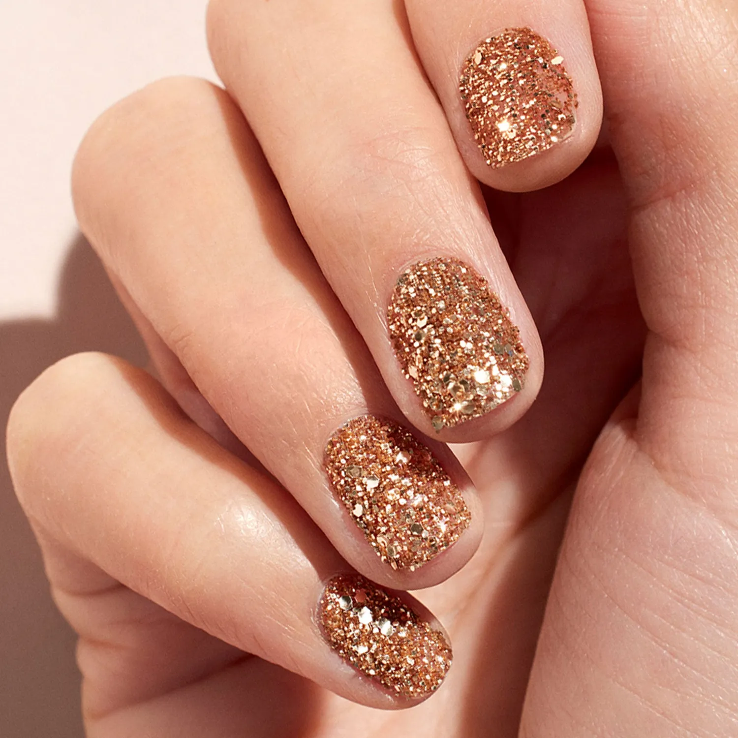Manucurist Green Rose Gold Glitter & Glazed duo neglesett