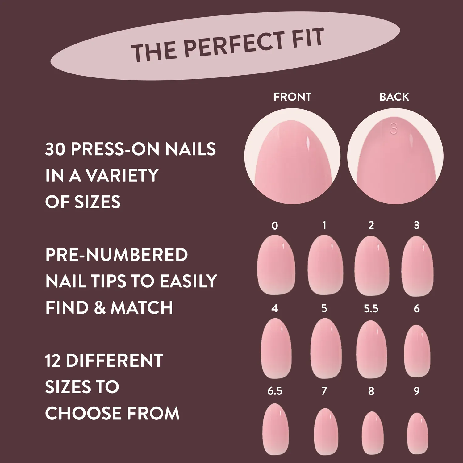 Nails Inc Totally Taylor løsnegler Classic Pink holdbar