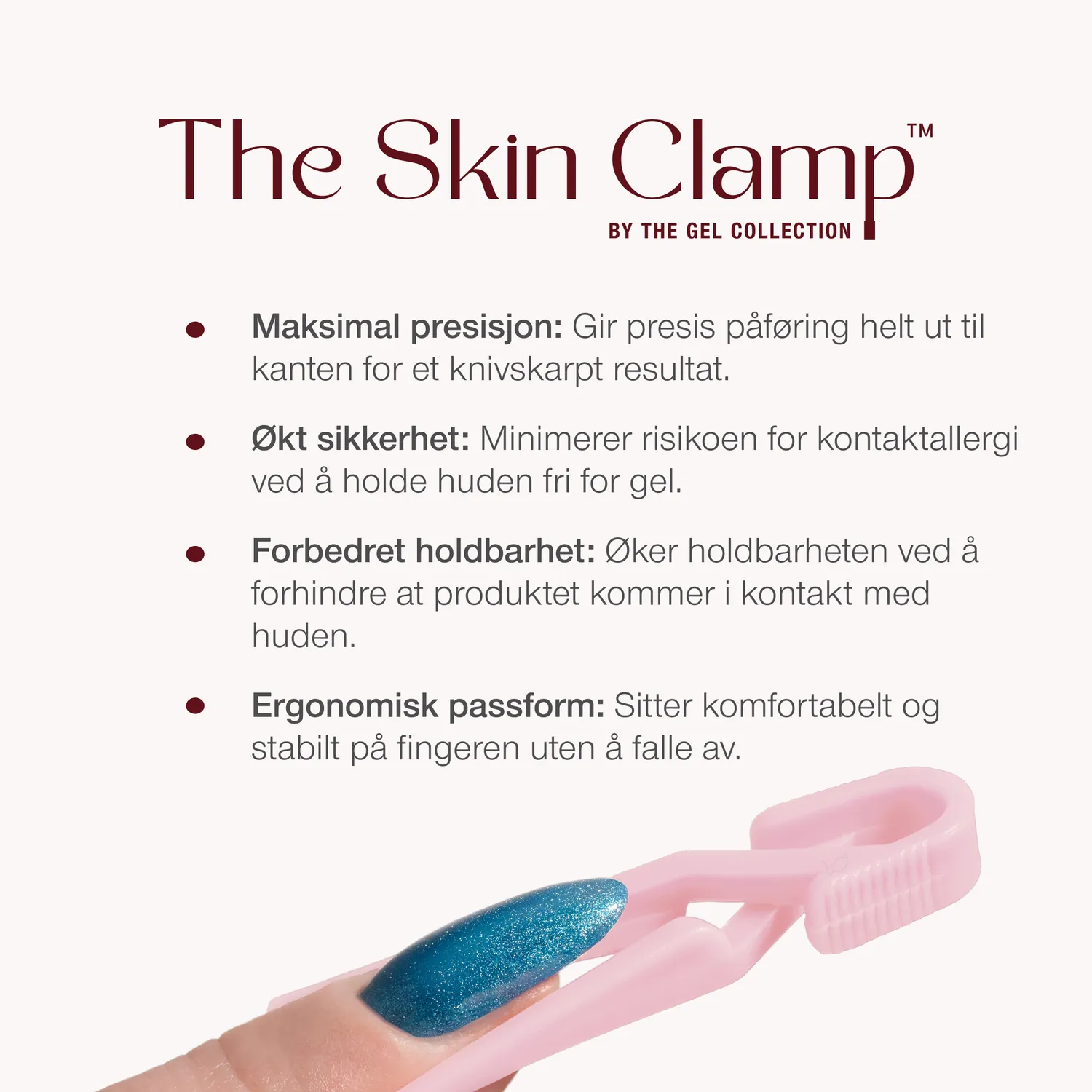 The Gel Collection The Skin Clamp negleklemme 5 stk