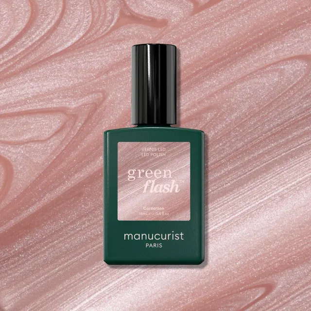 Manucurist Green Flash Carnation gel neglelakk perlerosa