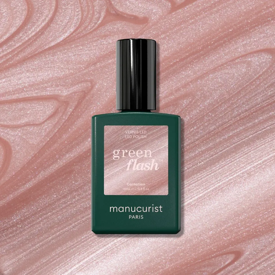 Manucurist Green Flash Carnation gel neglelakk perlerosa