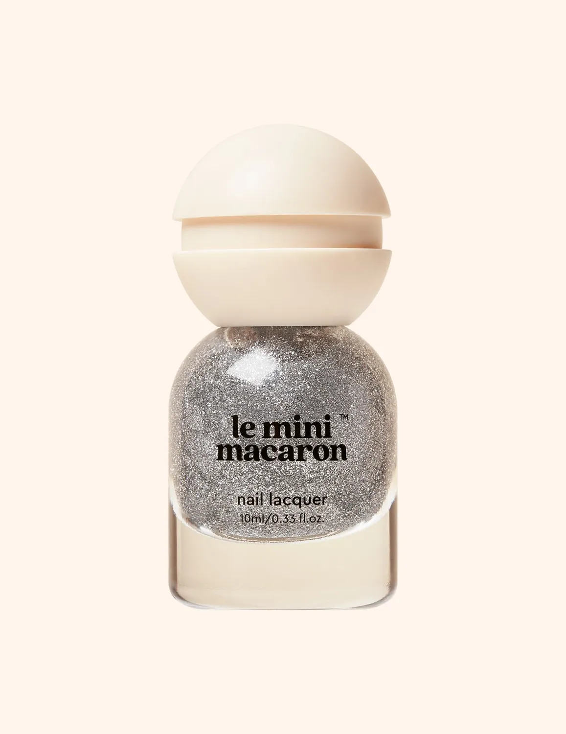 Le Mini Macaron Le Sweet neglelakk 10 ml sølvglitter