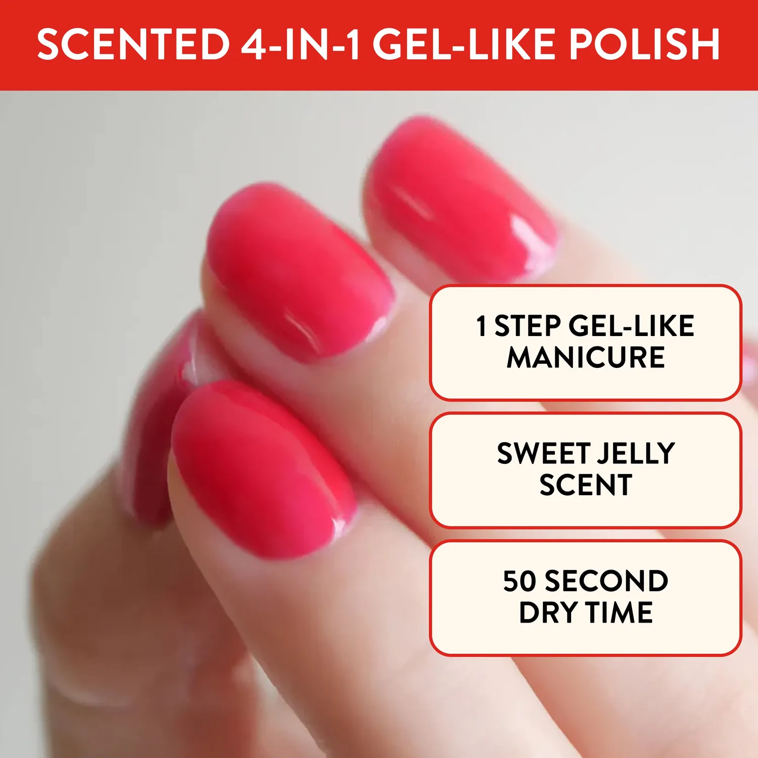 Nails Inc It’s Topless Sweeter Than Strawberries neglelakk jordbær