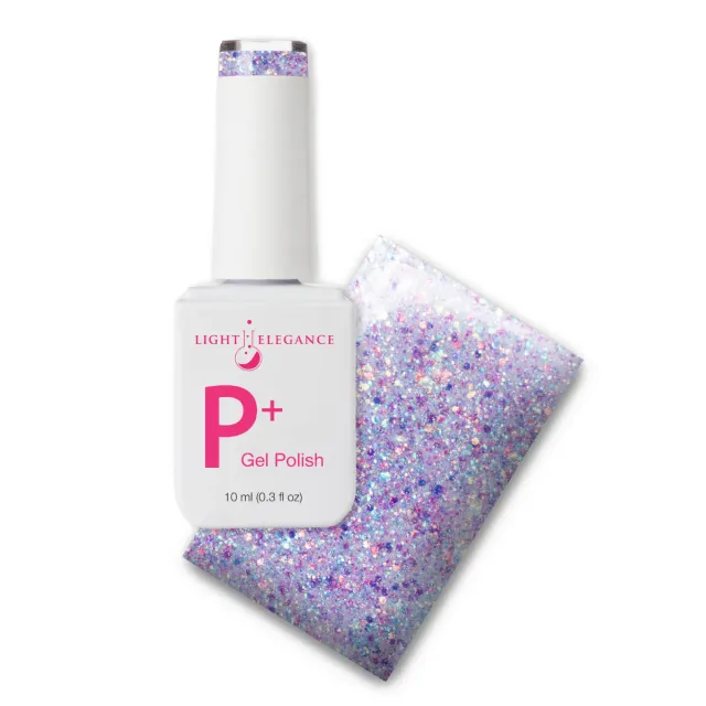 Light Elegance P+ In My Happy Place gel neglelakk glitter 10 ml