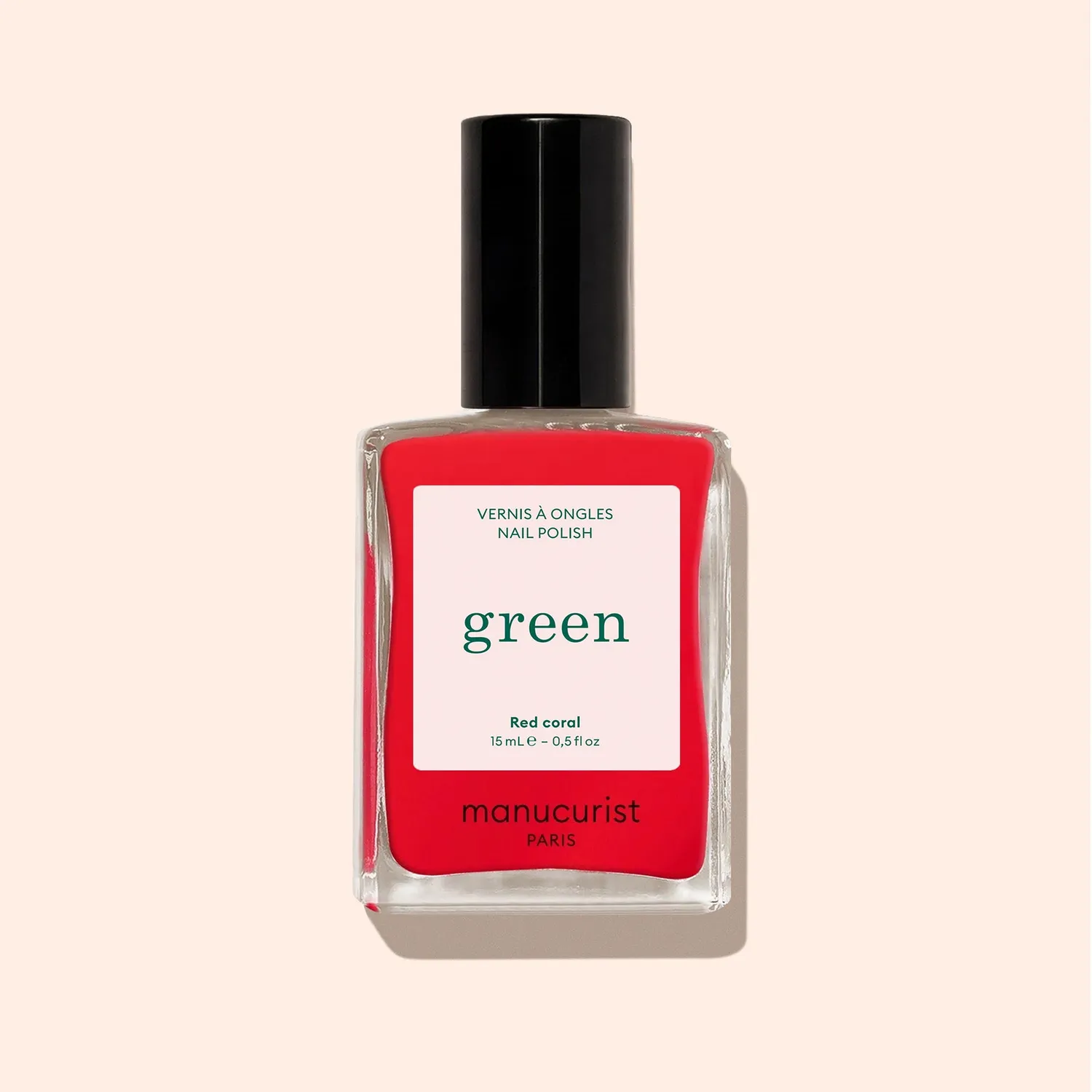Manucurist Green Kit neglelakk Red Coral 7 dager