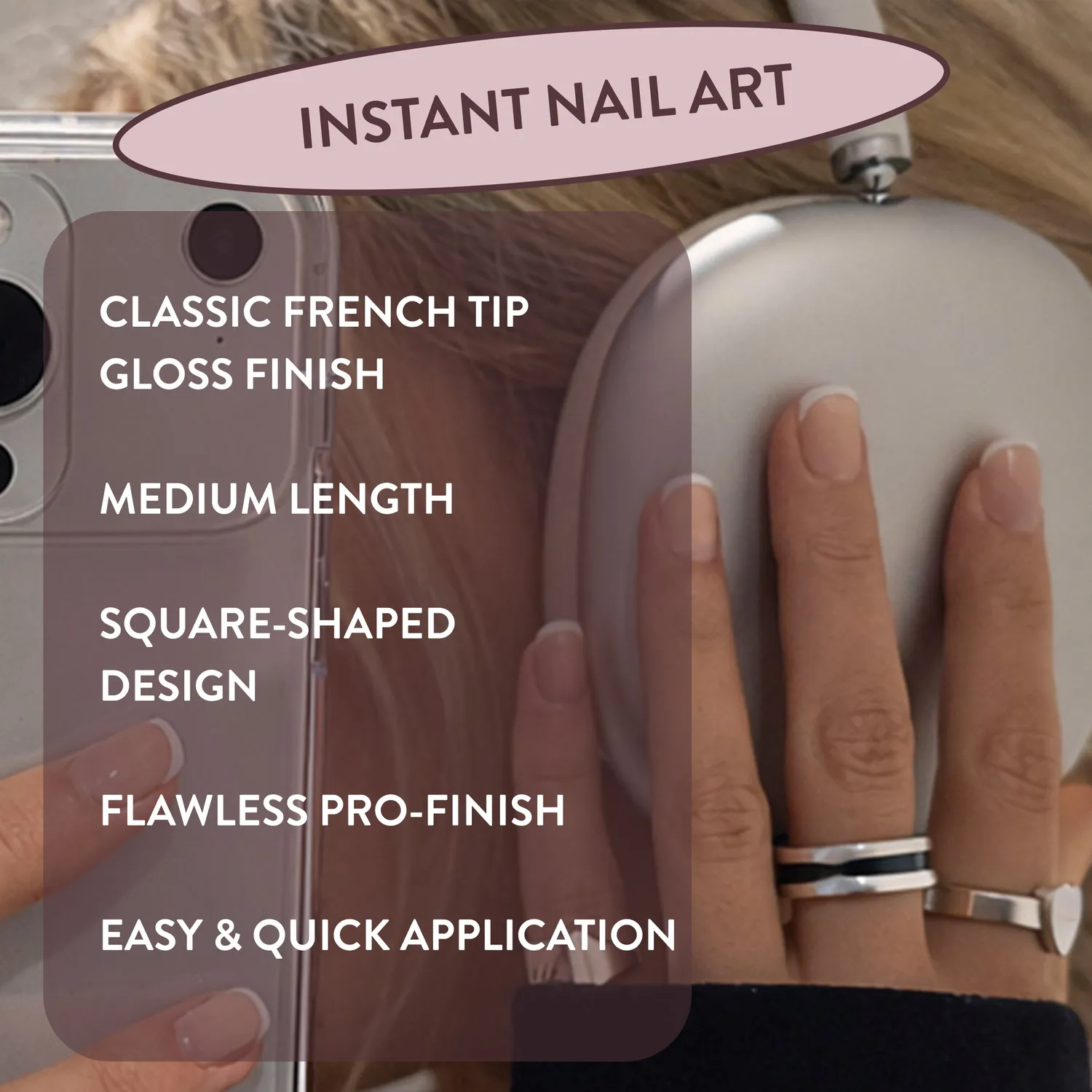 Nails Inc London Classic Kim fransk pressnegler