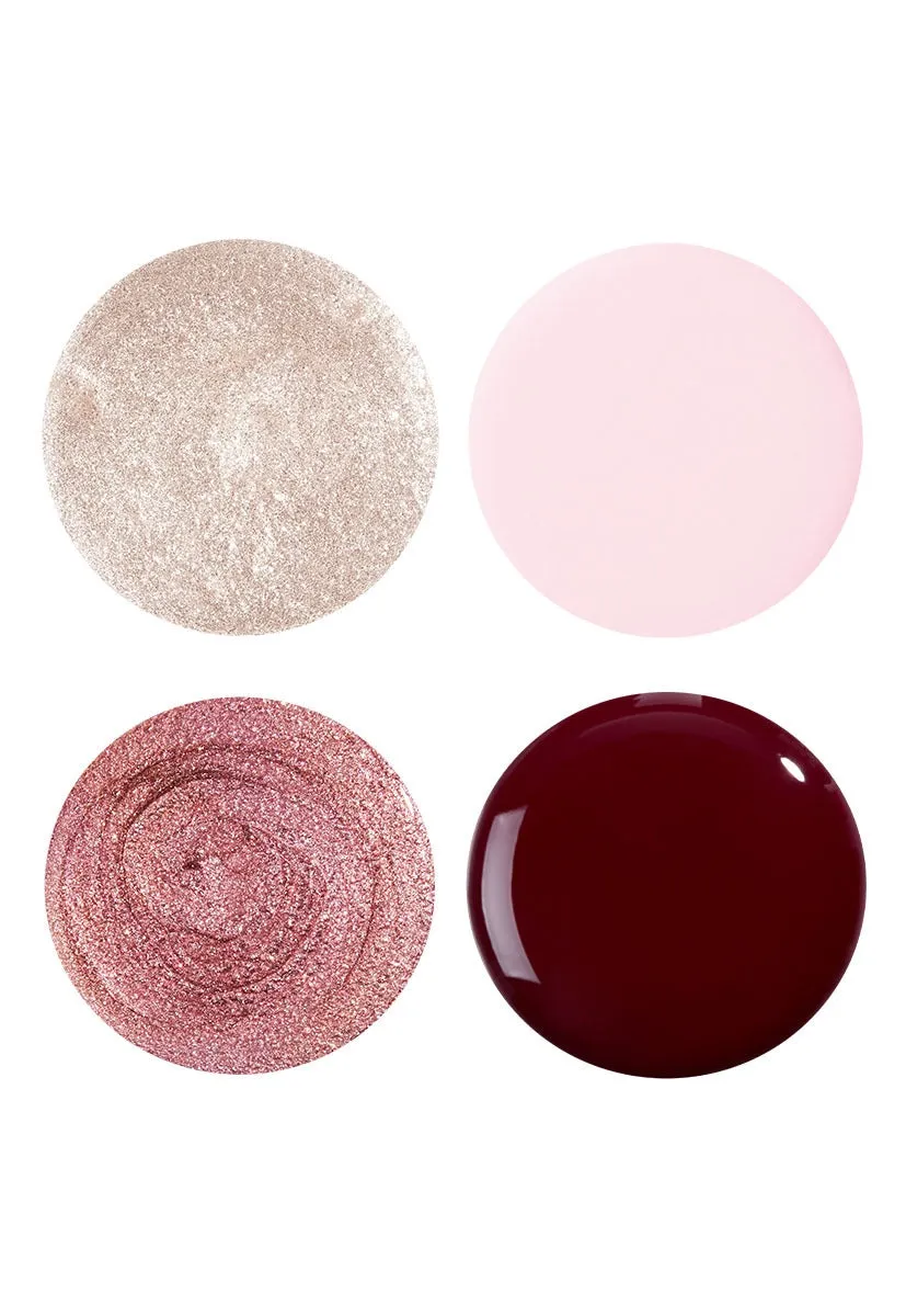 Nails Inc London Fashion Focus neglelakksett 4-pak krem